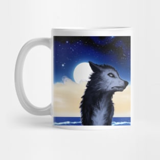 Wolf moon Mug